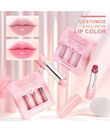 Jelly Color Changing Lipstick Set - Clear Glossy Lip Balm - Long Lasting Moisturizing Lip Balm - Glossy Lip Balm for a Soft and Plump Finish - Pink - Buy Online on GoSupps.com