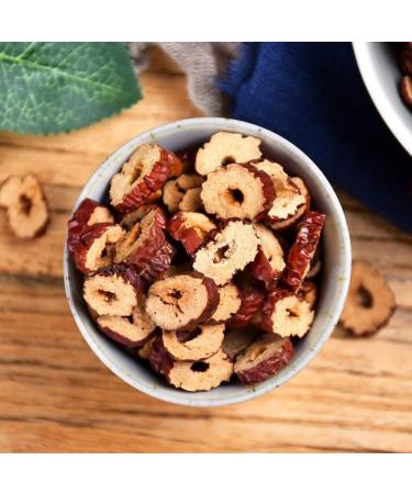  HQZMCTE Natural Herbal Tea Healthy Tea Dried Red Date Slices 2.82oz Dried Red Jujubes Non-GMO and Vegan Red Dates 80g - Buy Online on GoSupps.com