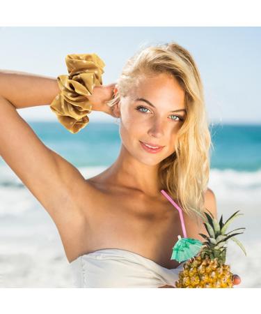 YOHAMA 6.3 Inch Oversized Wave Point Scrunchies - 6 Pack Big Hair Scrunchy Hair Ties for Girls and Women - Fashion Elastic Bands for Ponytail Holder - Bun Decoration and Gift Set - Buy Online on GoSupps.com