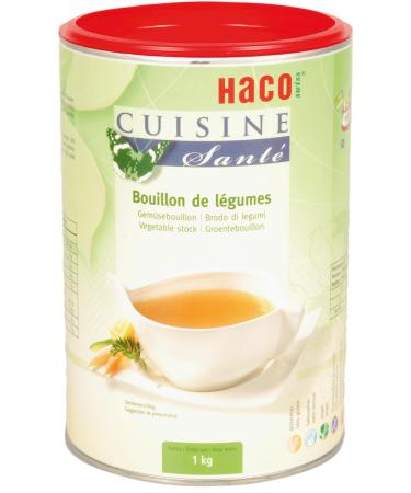 HACO – Cuisine Santé Vegetable broth – 1 kg box – 13.5L of broth – intense vegetable flavour – golden colour – for seasoning vegetables and side dishes – preservative-free