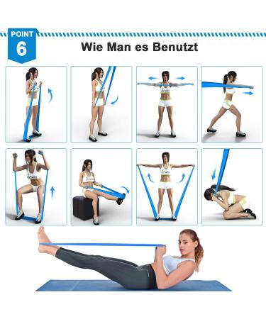 Extra Long Fitness Resistance Bands - Strength Training & Gymnastics - Latex Elastic Stretch Straps for Yoga - Ideal for Home Workouts - Red Blue Yellow - Buy Online on GoSupps.com