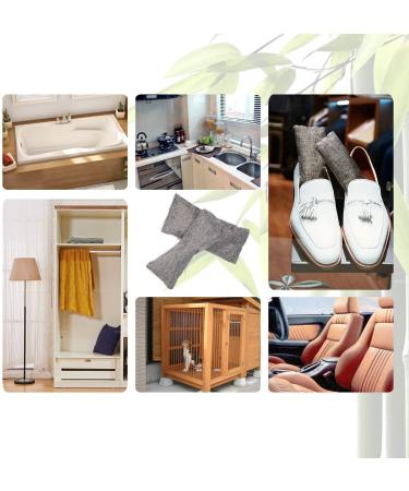 Rongrong 12 Packs Natural Bamboo Activated Carbon Air Purifier Bags | Odor Remover for Shoes Closet and Sports Bag | 75g Each - Buy Online on GoSupps.com