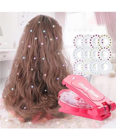 Hair Gem Stamper Hair Jewels Quick Gems For Hair Ultimate Set Glam Collections With 180 Gems (Pink Kit) - Buy Online on GoSupps.com