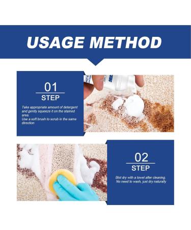 Laundry Stain Remover Rinse- Dry Foam Cleaner for Fabric | 30ml Clothes Oil Stain Remover Multi-purpose Stain Remover Removes Oil Paint Blood Pet Stains Maidong - Buy Online on GoSupps.com