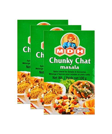 MDH | Chunky Chat | Masala | 100g | Indian Spice | Indian Origin | No Color added (Pack of 3)