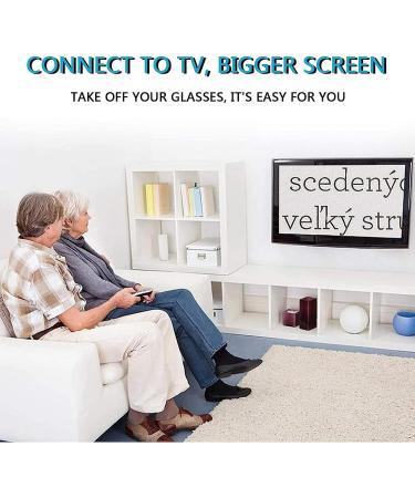 Digital Reading Magnifier Handheld Digital Video Magnifying Glass with 5.0 Inch LCD Screen Electronic Reading Aid 4x-32x Text Enlargement for Visually Impaired Low Vision Color Blindness Etc White - Buy Online on GoSupps.com