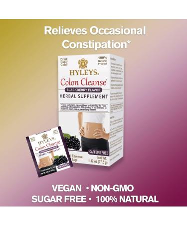 Hyleys Colon Cleanse Tea - BlackBerry  - 25 Tea Bags - 1.32 Oz - Pack of 12 - Buy Online on GoSupps.com