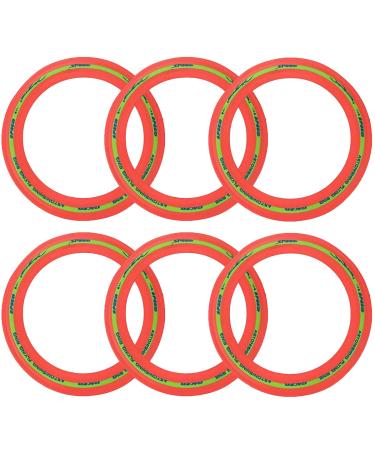 Flying Aero Discs, 6 Pack Sports Outdoor Pro Flyer Rings | Plastic Toy Ultimate Glider Toss Game for Kids and Adults (11 inches) - Buy Online on GoSupps.com