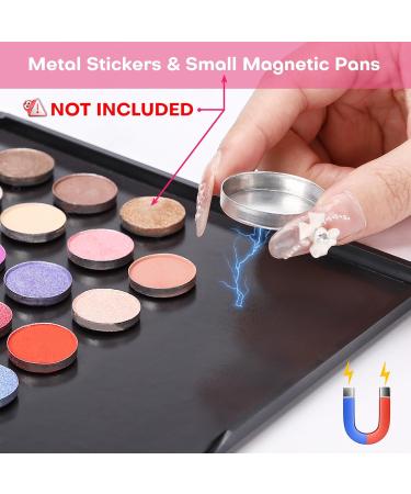 2PCS Large Magnetic Makeup Palettes | DIY Cosmetic Storage Boxes for Eyeshadow & Lipstick | Portable 9.3x6.6 Hardshell Cases - Buy Online on GoSupps.com