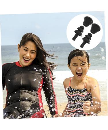 Beaupretty Noise Cancelling Ear Plugs - 2 Pairs Silicone Swimming & Travel Ear Protection - Soft Noise Reduction for Motorcycles - Light Grey - Buy Online on GoSupps.com