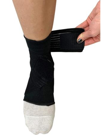 Buy Blue Jay Adjustable Ankle Wrap - Elite Healthcare Brand Doctor Recommended Black Small - Perfect Fit & Support for Injury Recovery - Buy Online on GoSupps.com