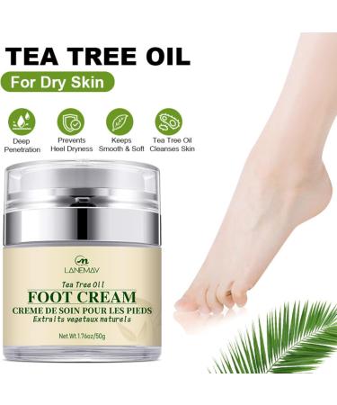 Tea Tree Oil Foot Moisturizer Moisturizing Repair Cream for Thick Cracked Rough Dead and Dry Skin Moisturizes Cracked Heel Repair  - Buy Online on GoSupps.com