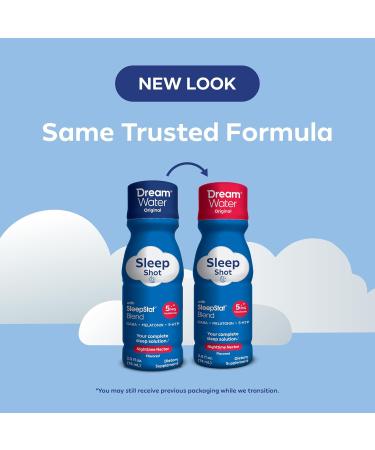 Dream Water Sleep Aid Supplement Drink Melatonin 5mg GABA 5-HTP Zero sugar Natural flavors No added colors 2.5 oz liquid sleep shots Nighttime Nectar 24-Count 24 pack - Buy Online on GoSupps.com