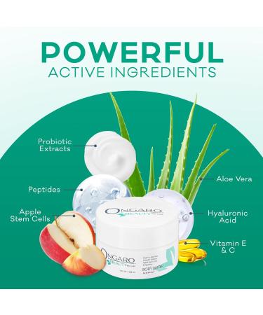 Ongaro Beauty Whipped Body Butter - Organic Shea Butter & Aloe Vera Moisturizer for Women - 8 fl. Oz Hydrating Body Care with Hyaluronic Acid Vitamin C & E - Buy Online on GoSupps.com