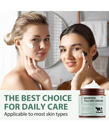 Beef Tallow Creme Bio Beef Tallow Honey Cream for Face Whipped Beef Tallow and Honey Balm Tallow Face Moisturizer for Repairing Damaged Dry Skin Organic Beef Tallow Face Moisturizer for Skin Hydration - Buy Online on GoSupps.com