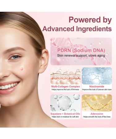 PDRN Pink Collagen Capsule Cream Salmon PDRN - Dual Texture Barrier Repair Moisturizer | Salmon DNA + 5% Niacinamide 2oz 2 Fl Oz (Pack of 1) - Buy Online on GoSupps.com