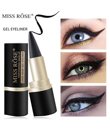 Satin Finish Waterproof Black Liquid Eyeliner Pen - Long Lasting & Quick-Drying Formula - Buy Online on GoSupps.com