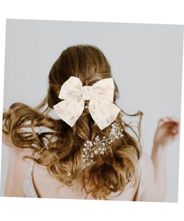 Beavorty 1 Set hair accessories Bands Scrunchies Soft Elastic bowknot scrunchies hair ties satin hair wrap Elastics Ponytail Holder Hair Bows Alligator Clips Hairpin girl curly Mesh - Buy Online on GoSupps.com