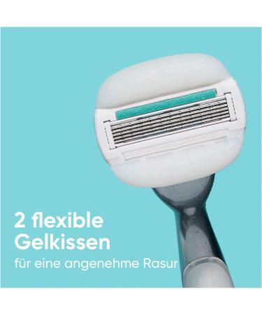 Buy Gillette Venus Comfortglide 5 Sensitive Women's Razor + 6 Replacement Blades & Shower Hanger - International Shipping Available - Buy Online on GoSupps.com
