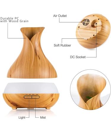 Apore Aroma Diffuser 550ml - Essential Oil Humidifier with Remote Control for Aromatherapy Adjustable Fog 7 Colors | International Shipping - Buy Online on GoSupps.com
