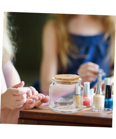 Housoutil Nail Cup Dappen Dish Nail Dish Bowl Acrylic Nail Supplies Nail Dish with Lids Manicure Nail Dish with Stainless Steel Mesh Nail Dish Cups with Lids Cork Glass Saucer Cup - Buy Online on GoSupps.com