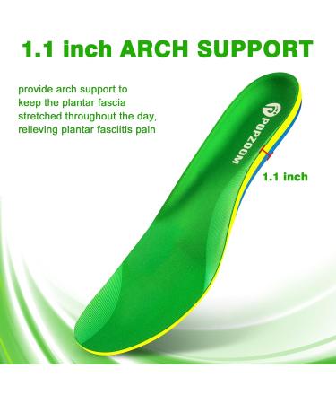 Best Insoles for Work Shoes | Plantar Fasciitis & Foot Pain Relief | Dersoning Inserts for Men & Women - Yellow XS (EU35-38) - 24cm - Buy Online on GoSupps.com