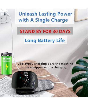 Automatic Wrist Blood Pressure Monitor with Large Touch Screen and Voice Function | Portable & Travel-friendly | 3-Color LED Backlight for Home and Office Use - Buy Online on GoSupps.com
