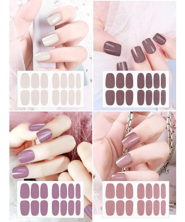 EBANKU 20 Sheets Full Wraps Nail Polish Stickers Nail Strips with 2PCS Nail File for Nails Art Gel Nail Polish Strips Stickers Self-Adhesive Press on Nail Polish Fingernail Stickers for Women Girls - Buy Online on GoSupps.com