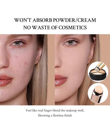 Soft Silicone Fingertips Lip Brush & Concealer Brush Set - 2PCS Multi-Functional Reusable Makeup Applicators for Lipstick Gloss Balm Masks & Eyeshadow - Buy Online on GoSupps.com