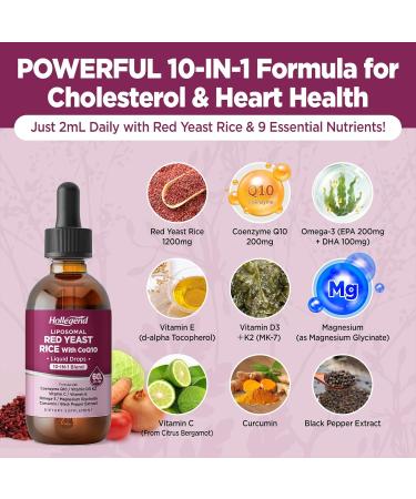 HOLLEGEND Red Yeast Rice Drops +Red Yeast Rice Gummies - Buy Online on GoSupps.com