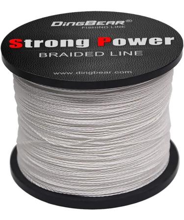 Dingbear Super Strong Braided Fishing Line - White 437Yd/400m 65LB/0.37mm - Buy Online on GoSupps.com