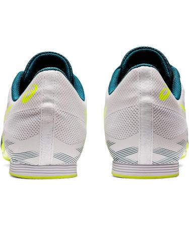 ASICS Hyper MD 7 Track & Field Shoes 6 - White/Safety Yellow - Buy Online on GoSupps.com