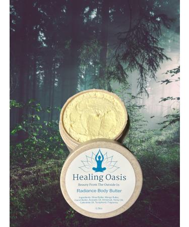 Healing Oasis Radiance Body Butter (Mystical Woods- Sandalwood Patchouli Vanilla 5.29 ounce)