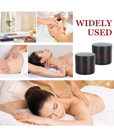 Chstarina 6 Pieces Amber Glass Jars with Lids Empty Cosmetic Jars Lotion Storage Jars 30g/50g/60g Cosmetic Containers for Travel Powder Lotion Creams Essential Oils Ointment - Buy Online on GoSupps.com