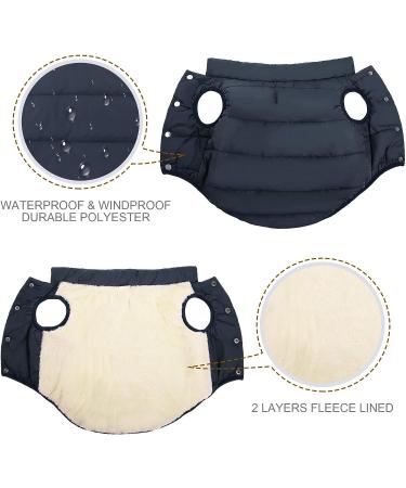 ASENKU Windproof Dog Winter Jacket - Waterproof & Warm Pet Coat for Small, Medium, Large Dogs - Blue (S Size) - Buy Online on GoSupps.com