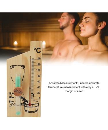 Mini Moisturizer & Thermometer - Double Display Wood Hygrometer for Home Office & Sauna - Buy Online on GoSupps.com