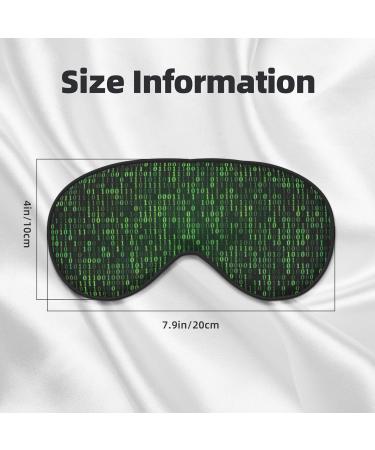Hacker Era Print Night Blackout Eyeshade | Elastic Strap for Shift Work Travel & Relaxation - International Shipping Available - Buy Online on GoSupps.com