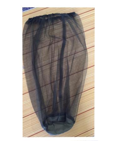 ZADFHSI Mosquito Head Net Anti Insect Midge Net Head Cover Head Net Mesh for Outdoor Hiking Camping Fishing (black)