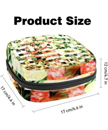 Colorful Menstrual Pad Bag with Zipper | Ladies' Tampon & Napkin Storage for Women & Girls - Buy Online on GoSupps.com