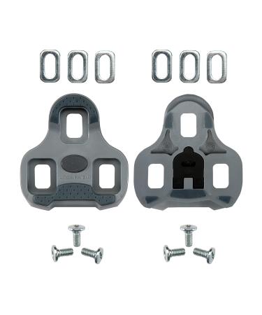 Look KEO Grip Road Cleats| Black - Fixed | Gray - 4.5 Degree Float| Red - 9 Degree Float| Pair of Cleats GREY 4.5 degree