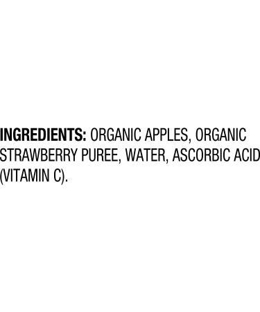 Santa Cruz Organic Apple Strawberry Sauce Pouches - Pack of 6 (3.2 oz each) - Buy Online on GoSupps.com