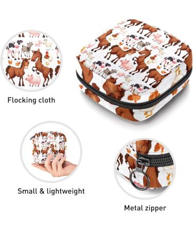 Womens Bonds Storage Pockets Stillpad Holder - Portable Horse Print Period Kit Bag for Girls & Women - Buy Online on GoSupps.com