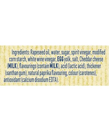 Hellmann's 100% Recyclable Cheese Flavor Condiment - Gluten Free Cheese Sauce - Vegetarian Friendly - 250ml - Buy Online on GoSupps.com