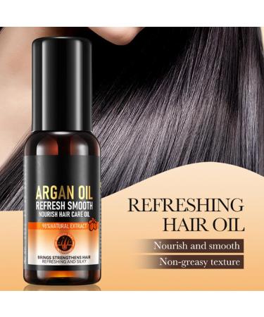 Huile d'argan bio huiles capillaires pour la croissance des cheveux renforce les m ches fragiles lisse les frisottis favorise une croissance plus paisse et plus abondante pour tous types de chev 2pcs - Buy Online on GoSupps.com