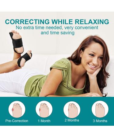 AVIDDA Bunion Corrector - Big Toe Straightener for Day/Night Relief - Left Foot, Black - 1PC - Buy Online on GoSupps.com