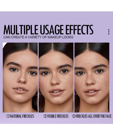 EONFAVE Five Point Summer Freckle Stamp & Liquid Micro Powder Summer Sprouts Natural Medium Brown Freckle Pen 24 Hours Lasting Waterproof Makeup Freckles with Printing Technique 2 Medium 5g 2 MEDIUM 5g 1er Pack - Buy Online on GoSupps.com