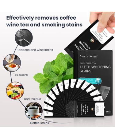 Teeth Whitening Strips - 28PC Professional Teeth Bleaching Strips for 14 Sessions | Reduces Sensitivity & Removes Stains | Black1 - Buy Online on GoSupps.com