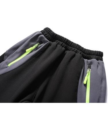 Lelaki Kids Snow Ski Pants Waterproof Outdoor Hiking Pants Warm Fleece Lined Trousers Darkblack 10-12 Years - Buy Online on GoSupps.com