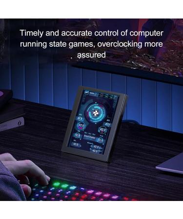 3.5-Inch PC Sensor Panel Display - IPS USB-C Temperature Display for Gaming & Overclocking with Multi-Function Stands - Buy Online on GoSupps.com