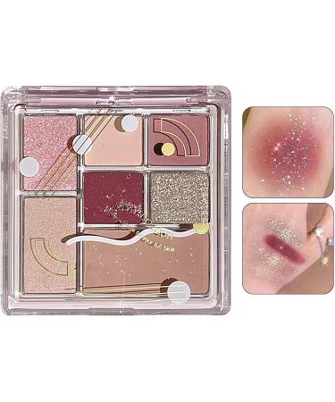 Eyeshadow Palette Neutral - 7 Colors Colorful Matte and Shimmer Pressed Eyeshadow - Professional Waterproof Glitter Makeup Palette Eye Shadow for Women and Girls Gift Hersil No. 04 Temperament Purple Brown - Buy Online on GoSupps.com